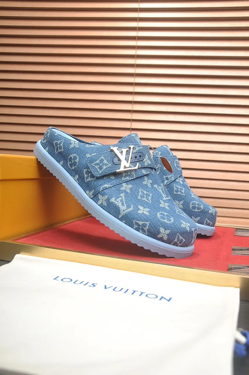 Men's men's shoes 💰520💶[LOUIS VUITTON] (cowhide lining) new style 🍀LV Louis Vuitton * - top version of LV classic semi-slip trendy shoes! Made of imported original cow suede cowhide, with a first layer of comfortable cowhide lining inside! Original wear-resistant rubber outsole! High quality products! Code number 38-45 (45 customized)